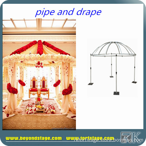 Aluminum pipe and drape kits/Wedding Backdrop for sale in China
